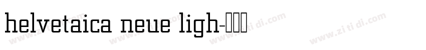 helvetaica neue ligh字体转换